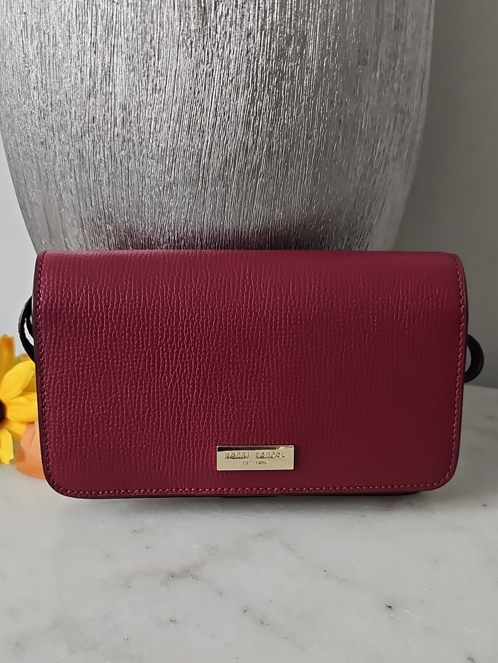 HENRI BENDEL NEW YORK Burgundy Crossbody/Wallet/Clutch